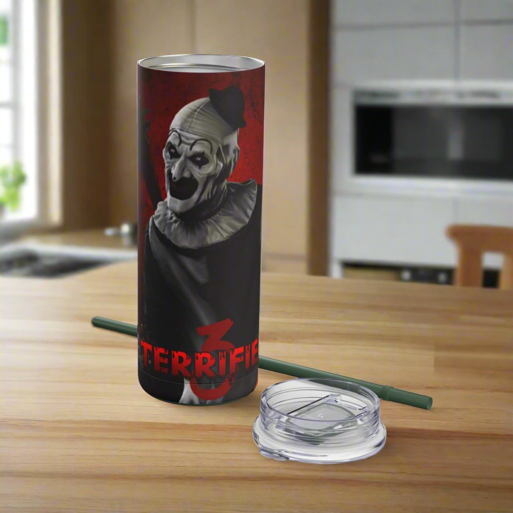 OMNI™ Art The Clown (Terrifuer III) Maars Maker 20oz Skinny Matte Tumbler