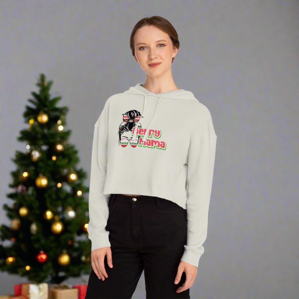 OMNI™ Merry Mama Women’s Cropped Hoodie