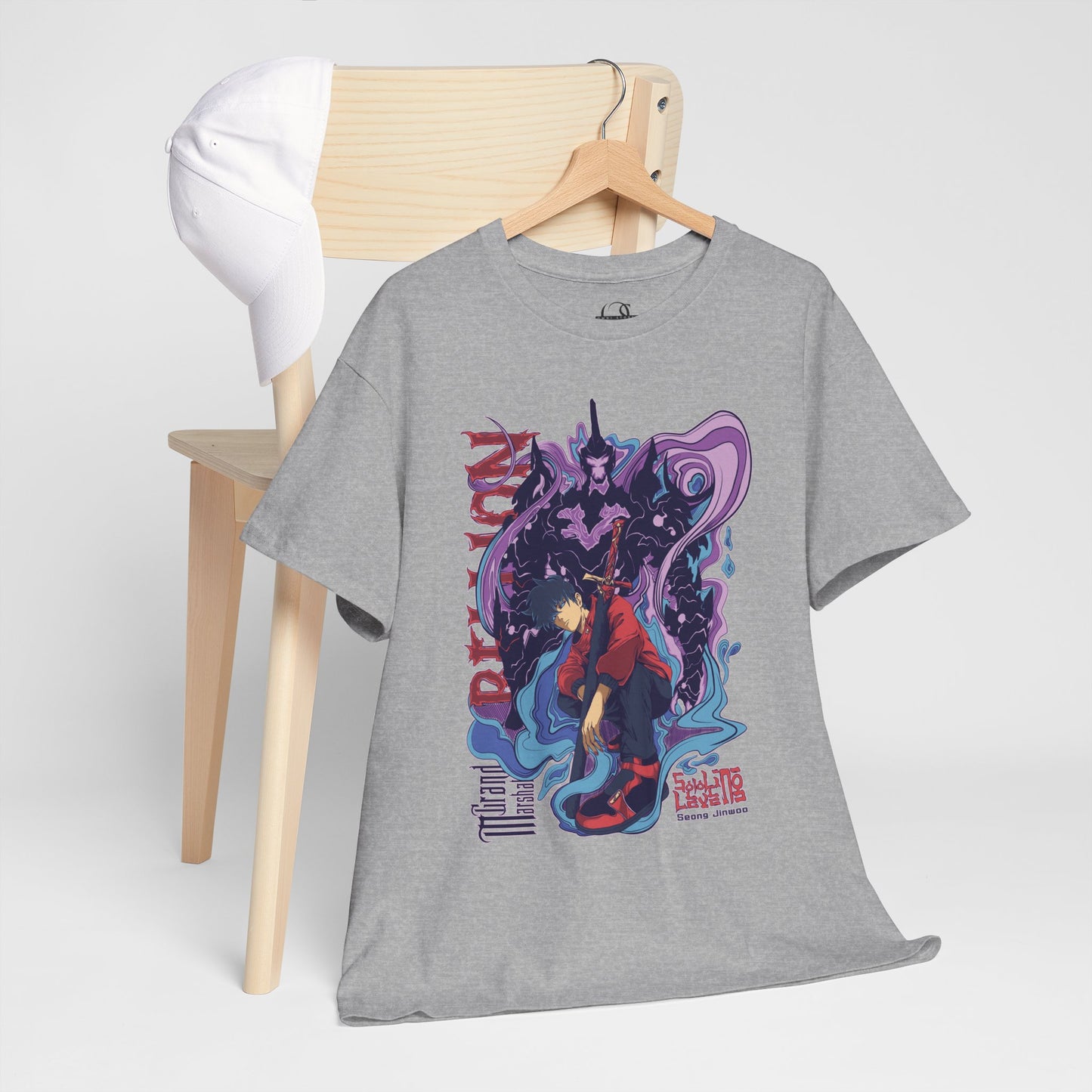 OMNI™ Solo Leveling Sung Drip-Woo Unisex Heavy Cotton T-Shirt