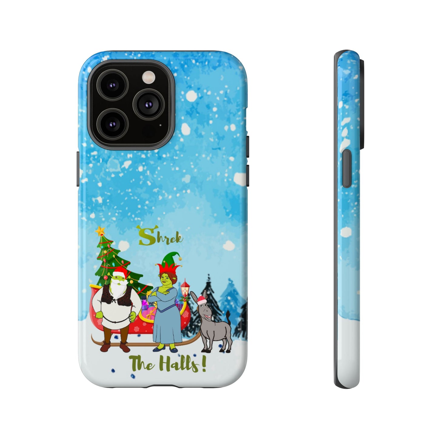 OMNI™ Shrek The Halls! (Shrek Trio: Shrek, Fiona and Donkey) Christmas Themed Phone Cases