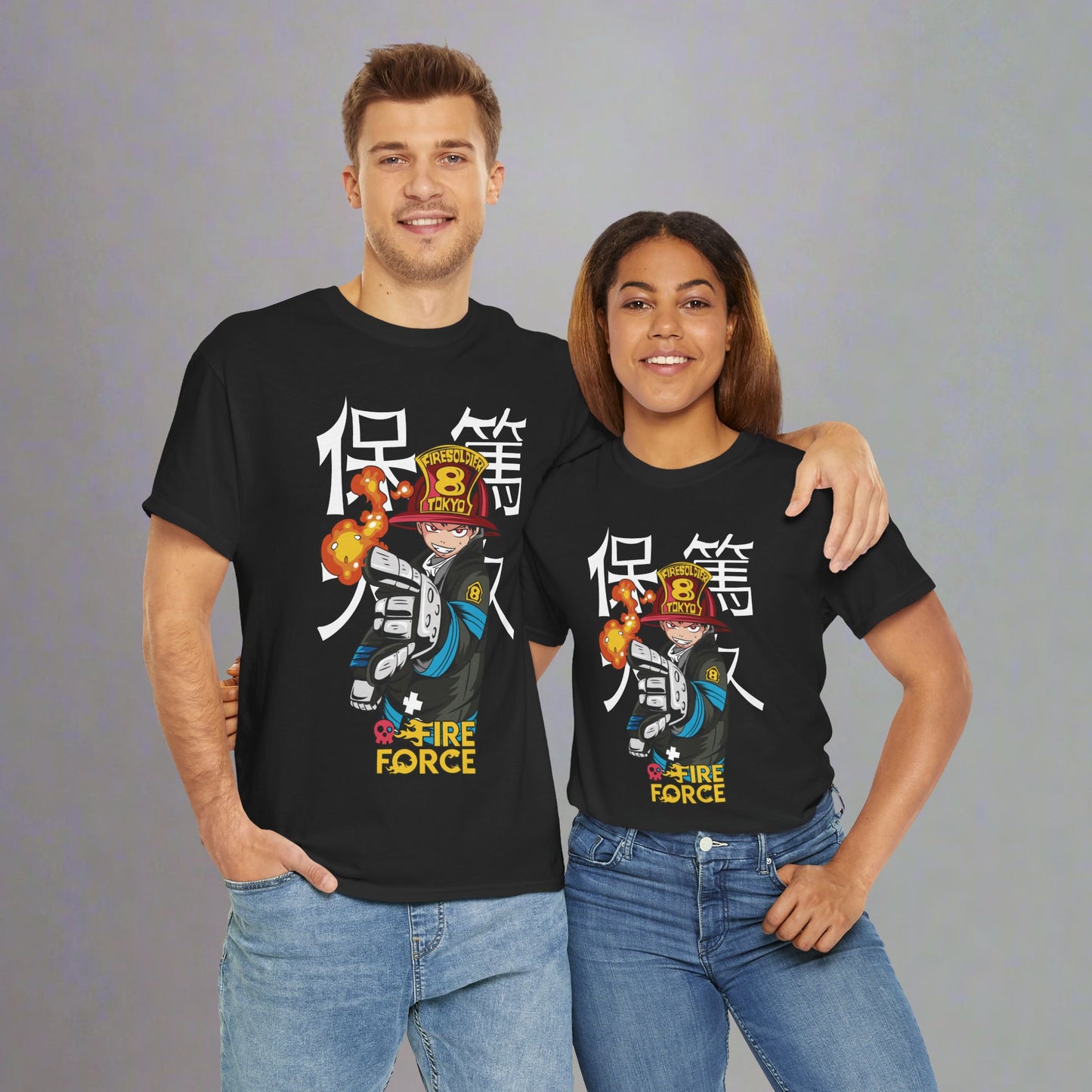 OMNI™ Fire Force Shinra Kusakabe Unisex Heavy Cotton T-Shirt