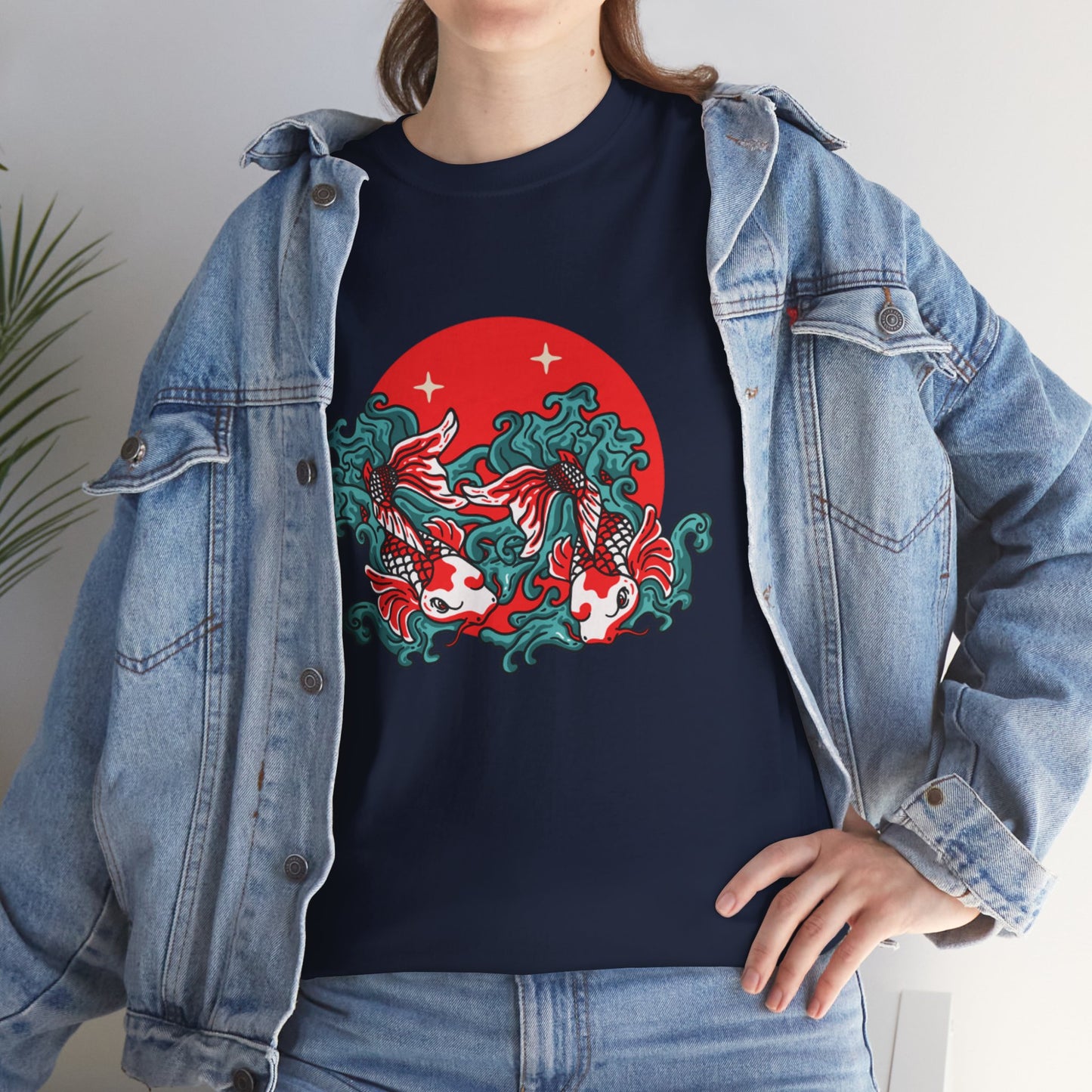 OMNI™ Japanese Koi Unisex Heavy Cotton T-Shirt