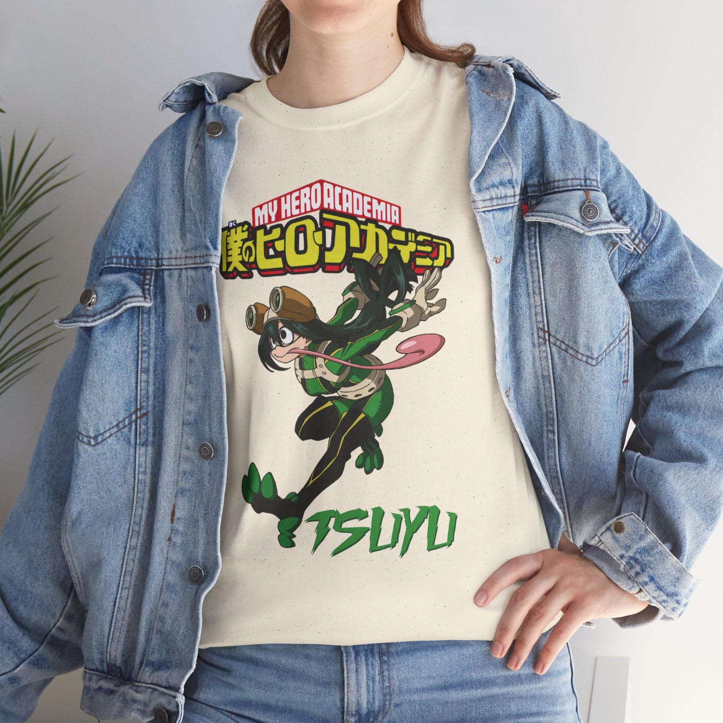 OMNI™ My Hero Academia Tsuyu Asui Unisex Heavy Cotton T-Shirt