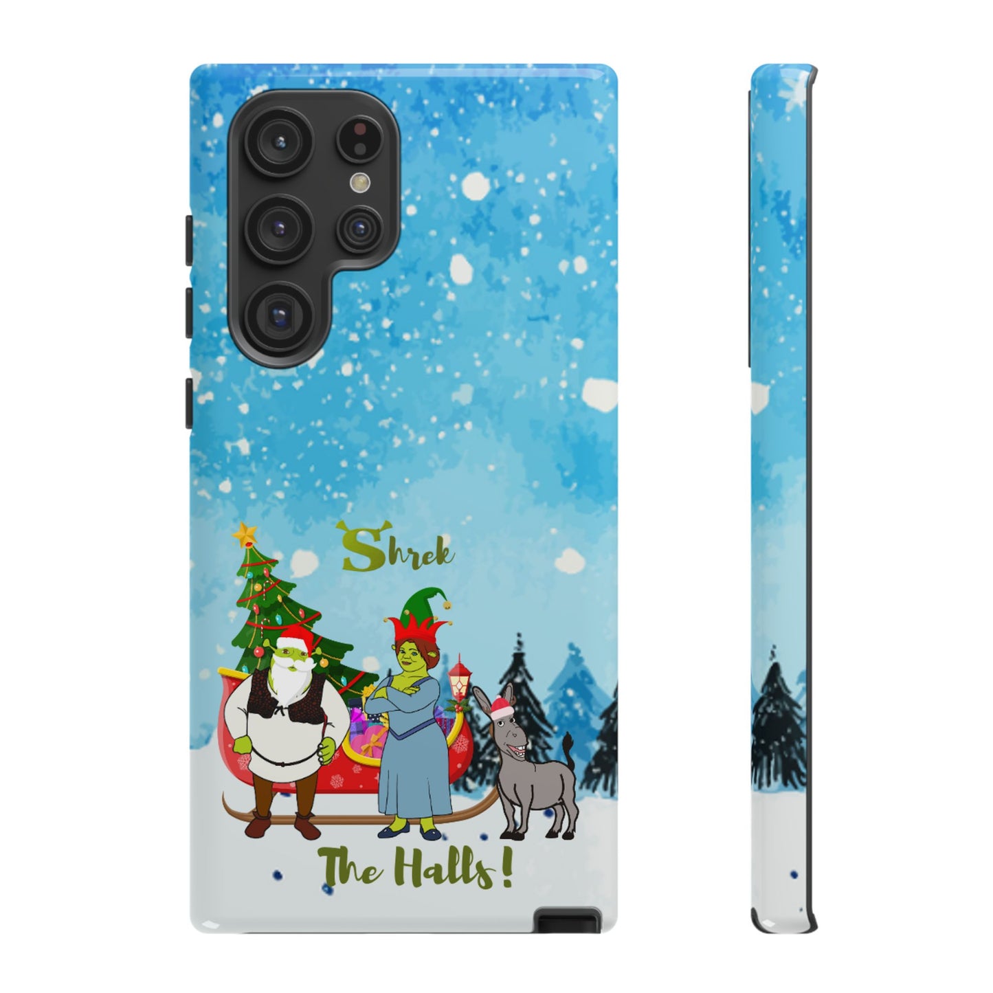 OMNI™ Shrek The Halls! (Shrek Trio: Shrek, Fiona and Donkey) Christmas Themed Phone Cases