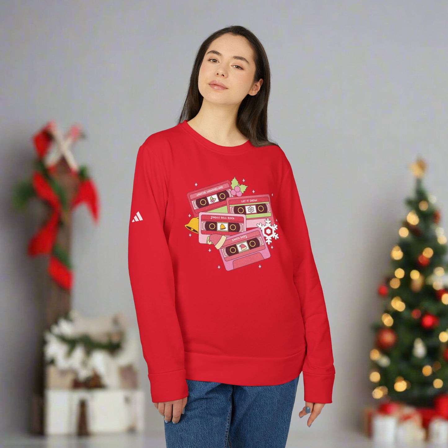 OMNI™ Christmas Carol Adidas Unisex Fleece Crewneck Sweatshirt