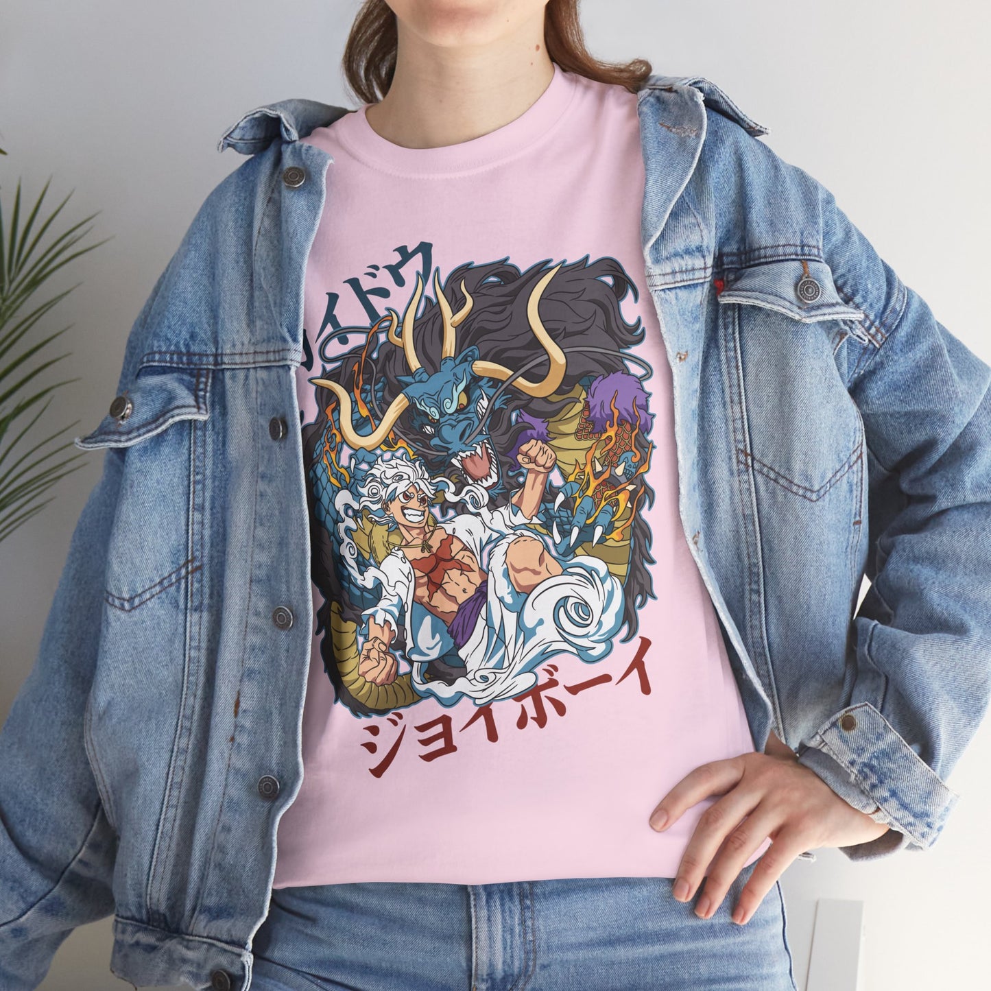 OMNI™ One Piece Gear 5 Luffy Vs Kaido Unisex Heavy Cotton T-Shirt
