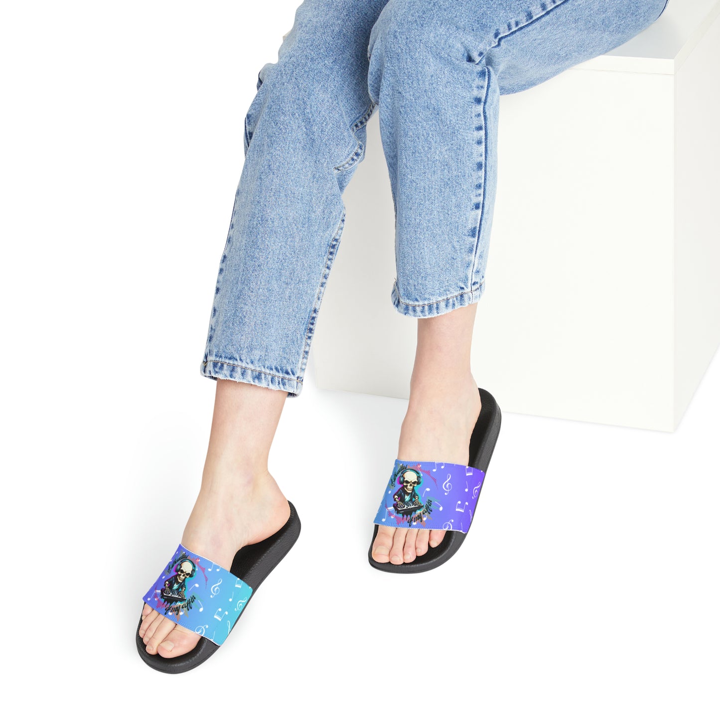 OMNI™ Silhouettes Of My Coffin Women's PU Slide Sandals (2nd Edition)