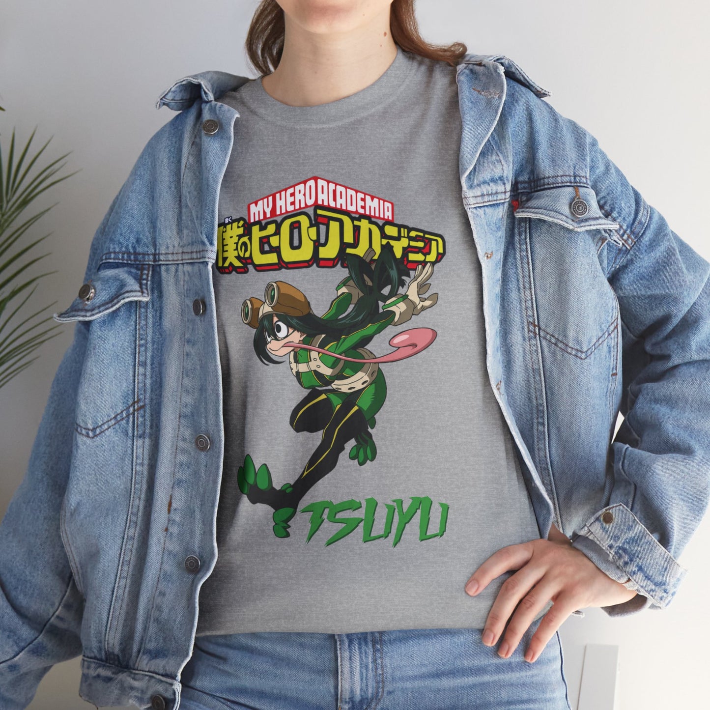 OMNI™ My Hero Academia Tsuyu Asui Unisex Heavy Cotton T-Shirt