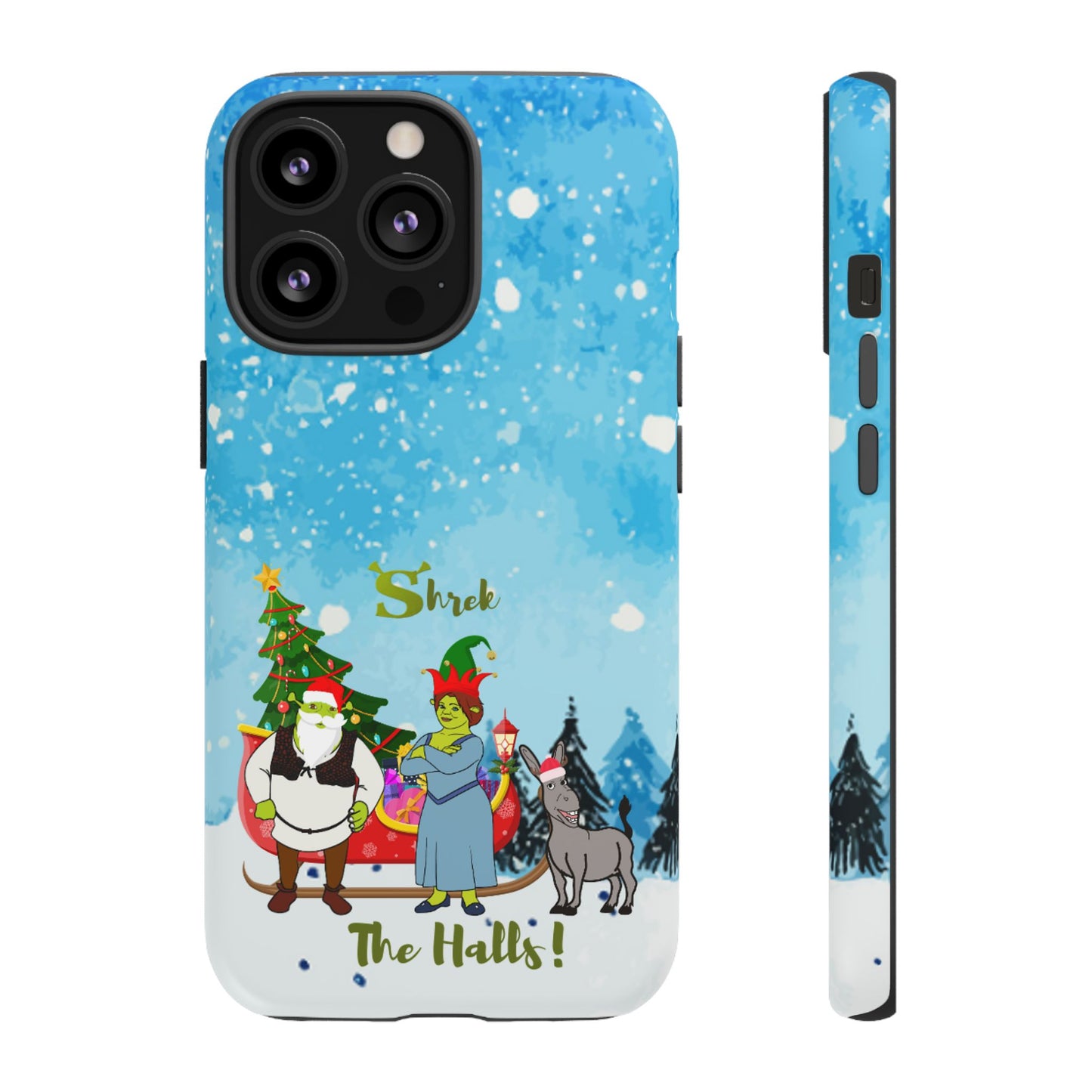OMNI™ Shrek The Halls! (Shrek Trio: Shrek, Fiona and Donkey) Christmas Themed Phone Cases