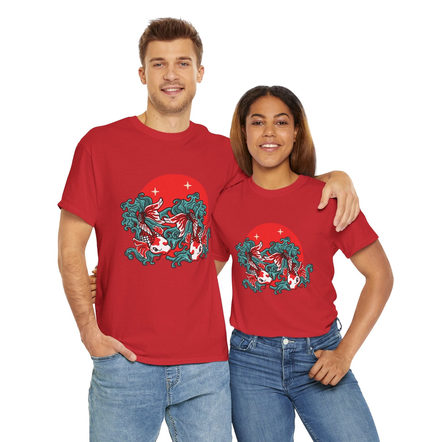 OMNI™ Japanese Koi Unisex Heavy Cotton T-Shirt