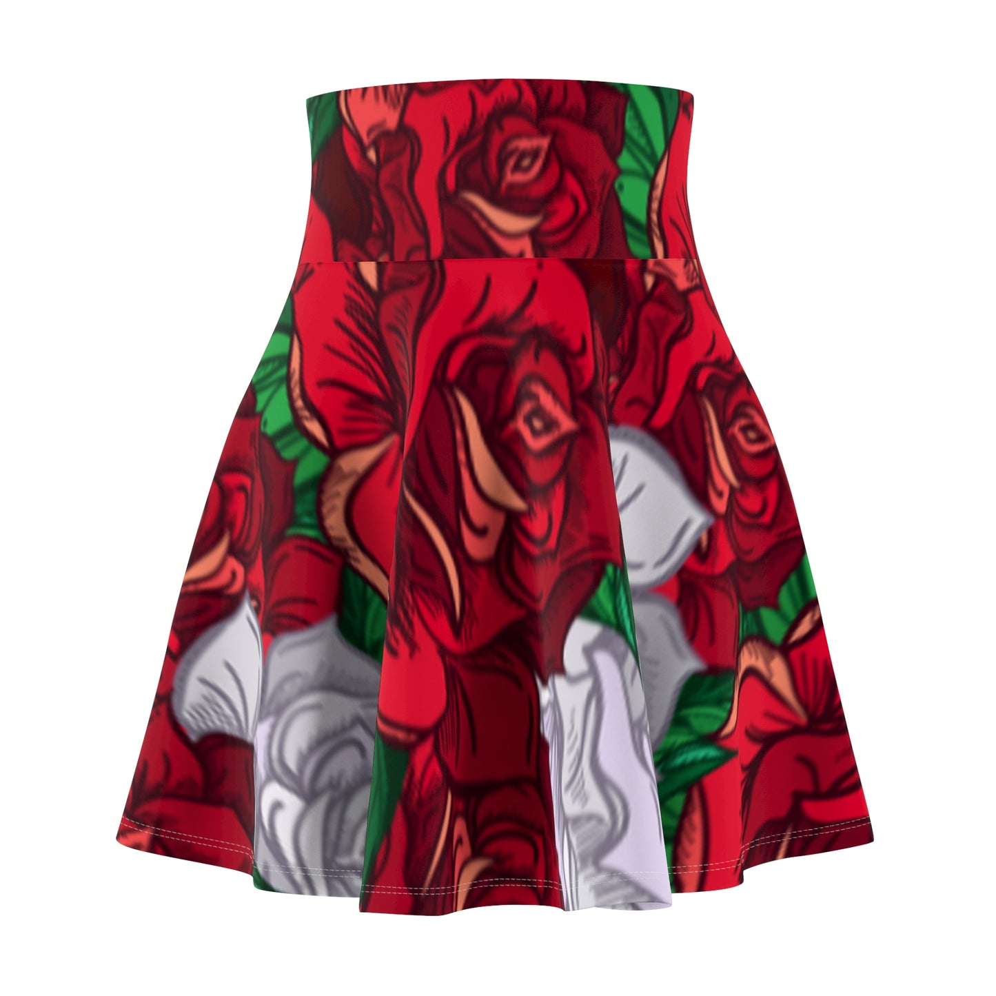 OMNI™ Roses Women's Skater Skirt (AOP)