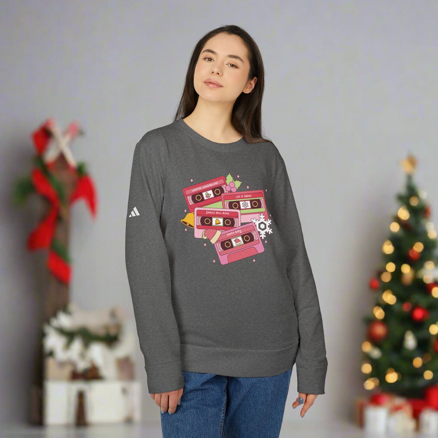 OMNI™ Christmas Carol Adidas Unisex Fleece Crewneck Sweatshirt