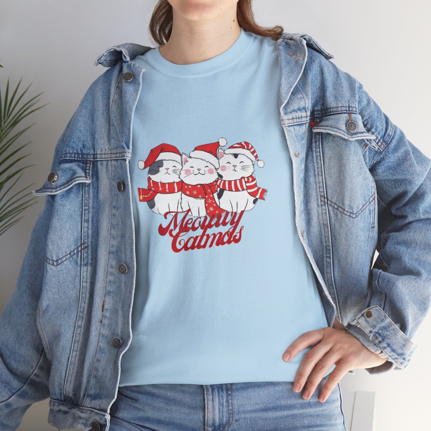 OMNI™ Meowwy Catmas Christmas Heavy Cotton Unisex T-Shirt