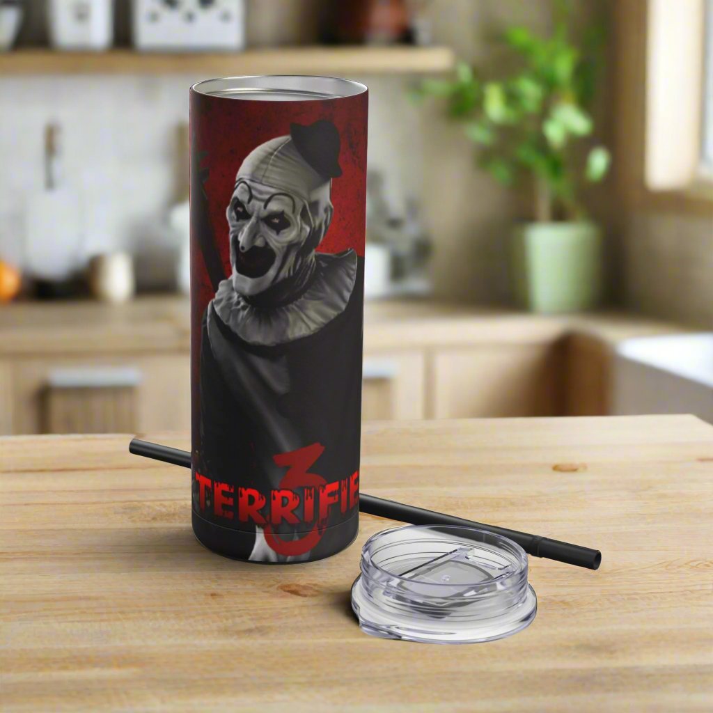 OMNI™ Art The Clown (Terrifuer III) Maars Maker 20oz Skinny Matte Tumbler