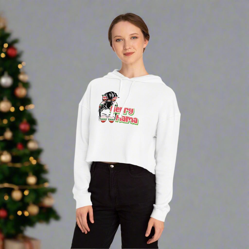 OMNI™ Merry Mama Women’s Cropped Hoodie
