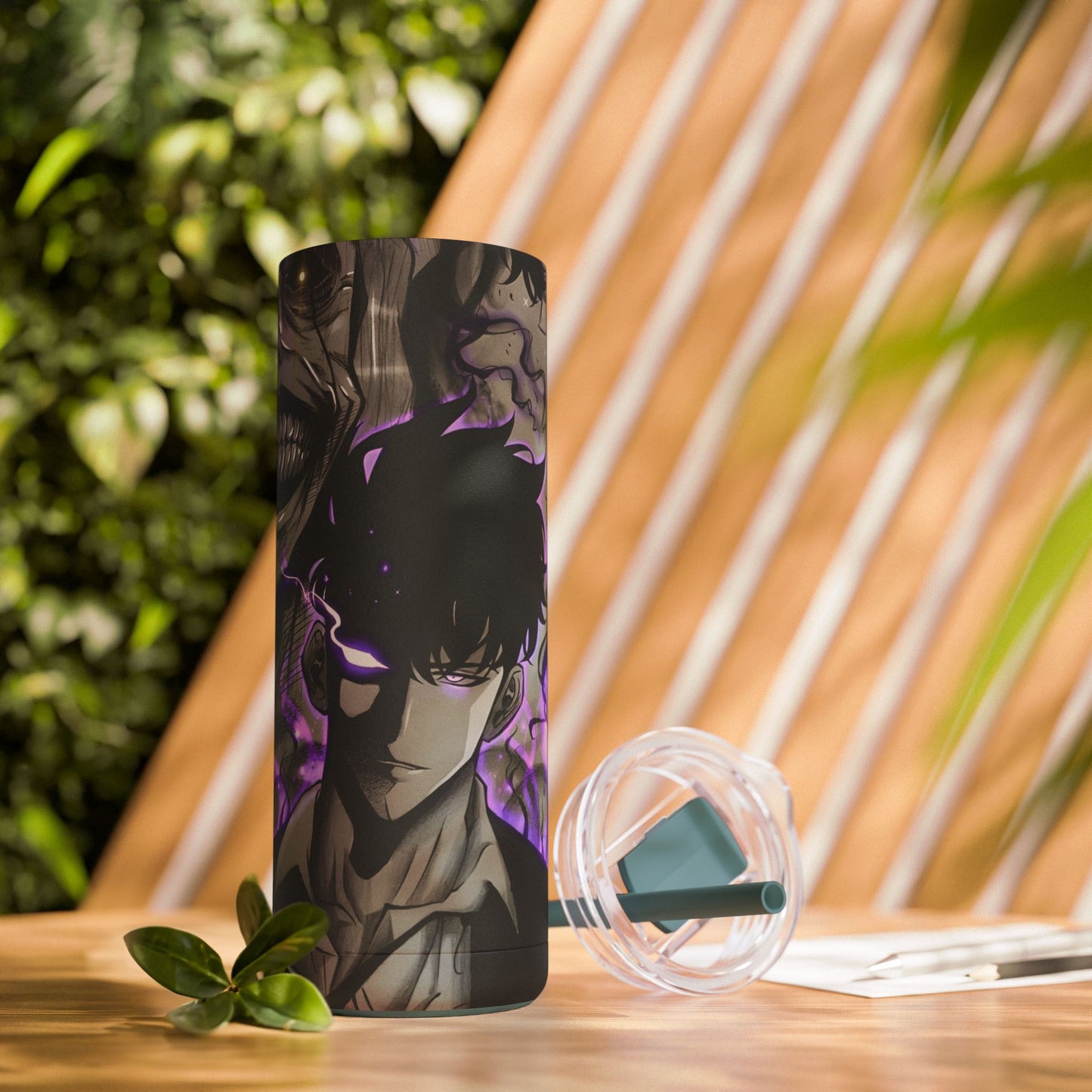 OMNI™ Solo Leveling Shadow Monarch Skinny Matte Tumbler
