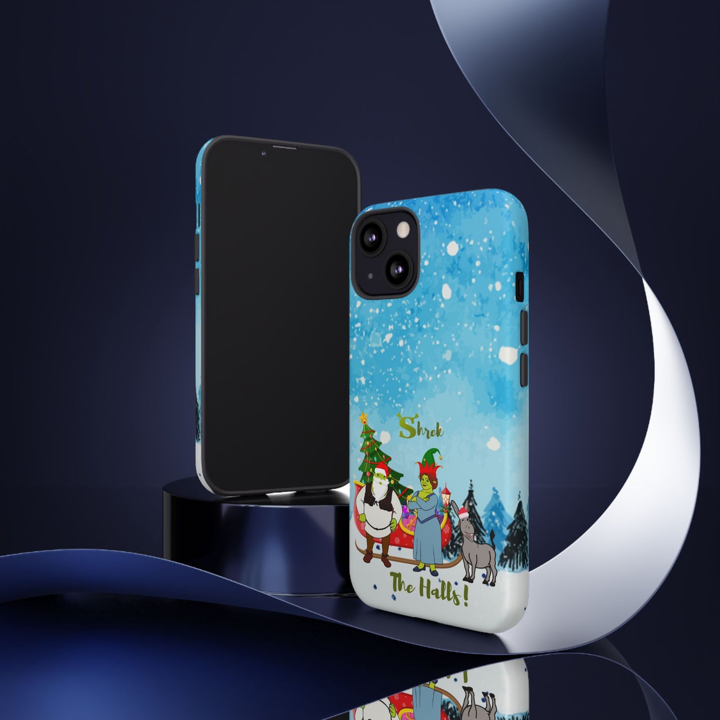 OMNI™ Shrek The Halls! (Shrek Trio: Shrek, Fiona and Donkey) Christmas Themed Phone Cases