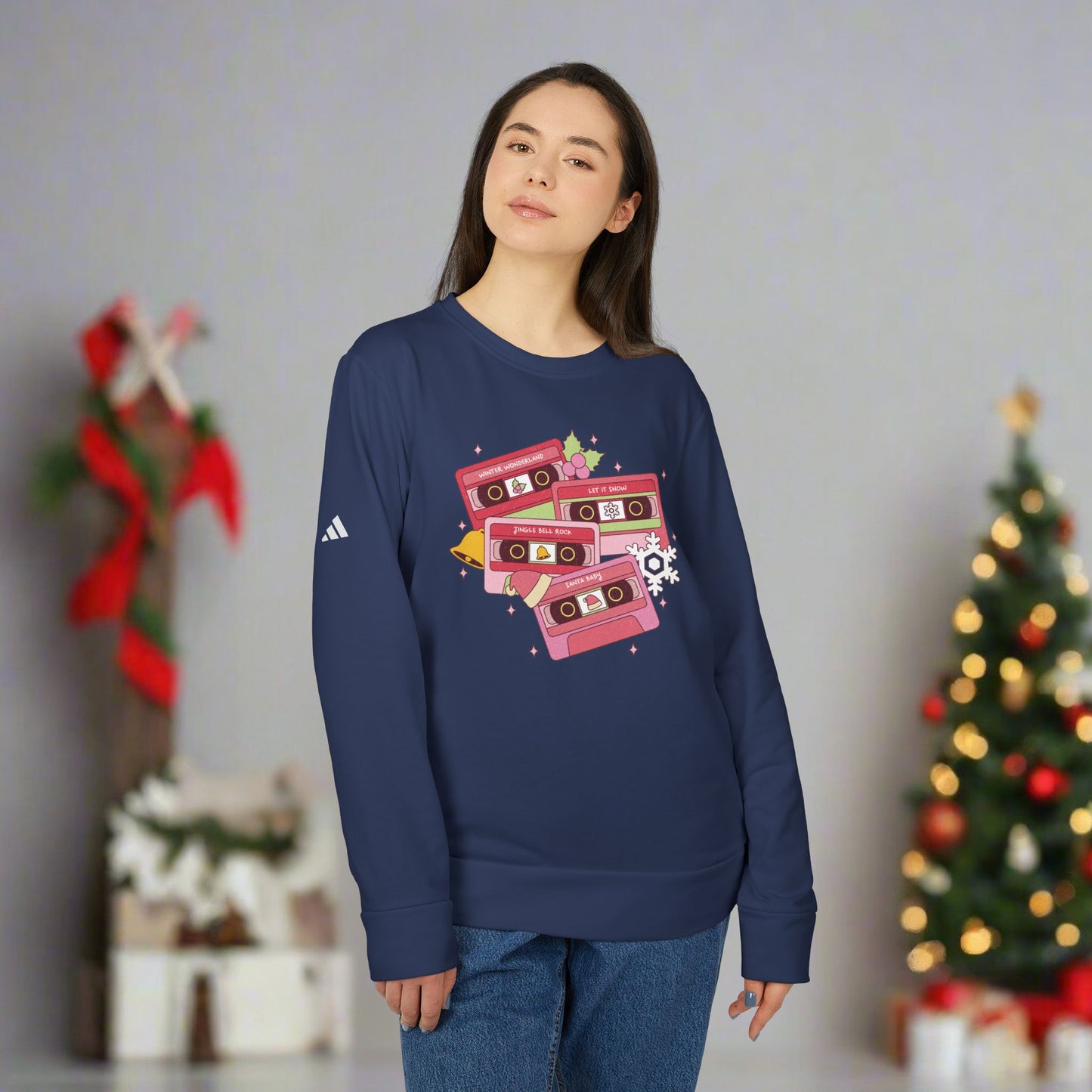 OMNI™ Christmas Carol Adidas Unisex Fleece Crewneck Sweatshirt