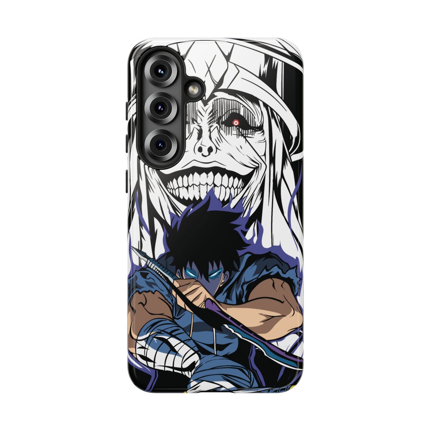 OMNI™ Solo Leveling Sung Jinwoo Vs Statue Of God II Double Layered Phone Case