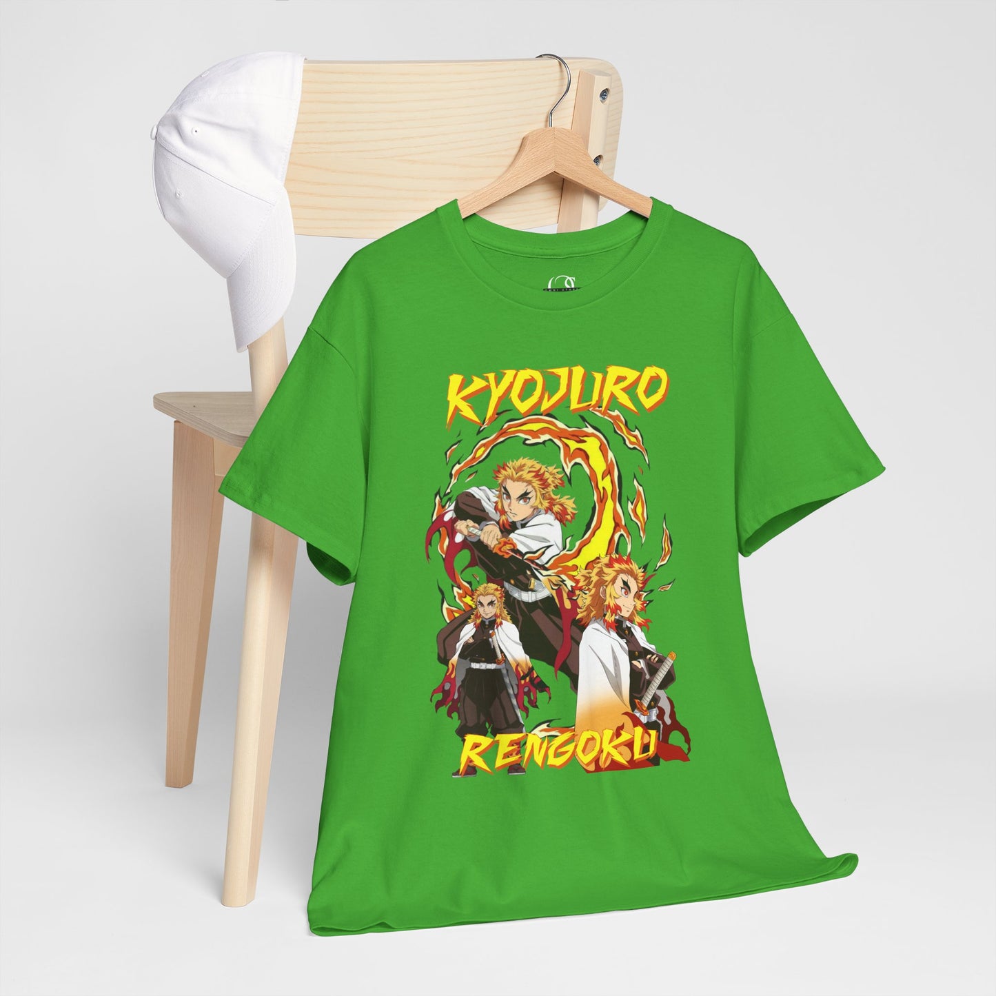 OMNI™ Demon Slayer Flame Hashira Kyojuro Rengoku Unisex Heavy Cotton T-Shirt