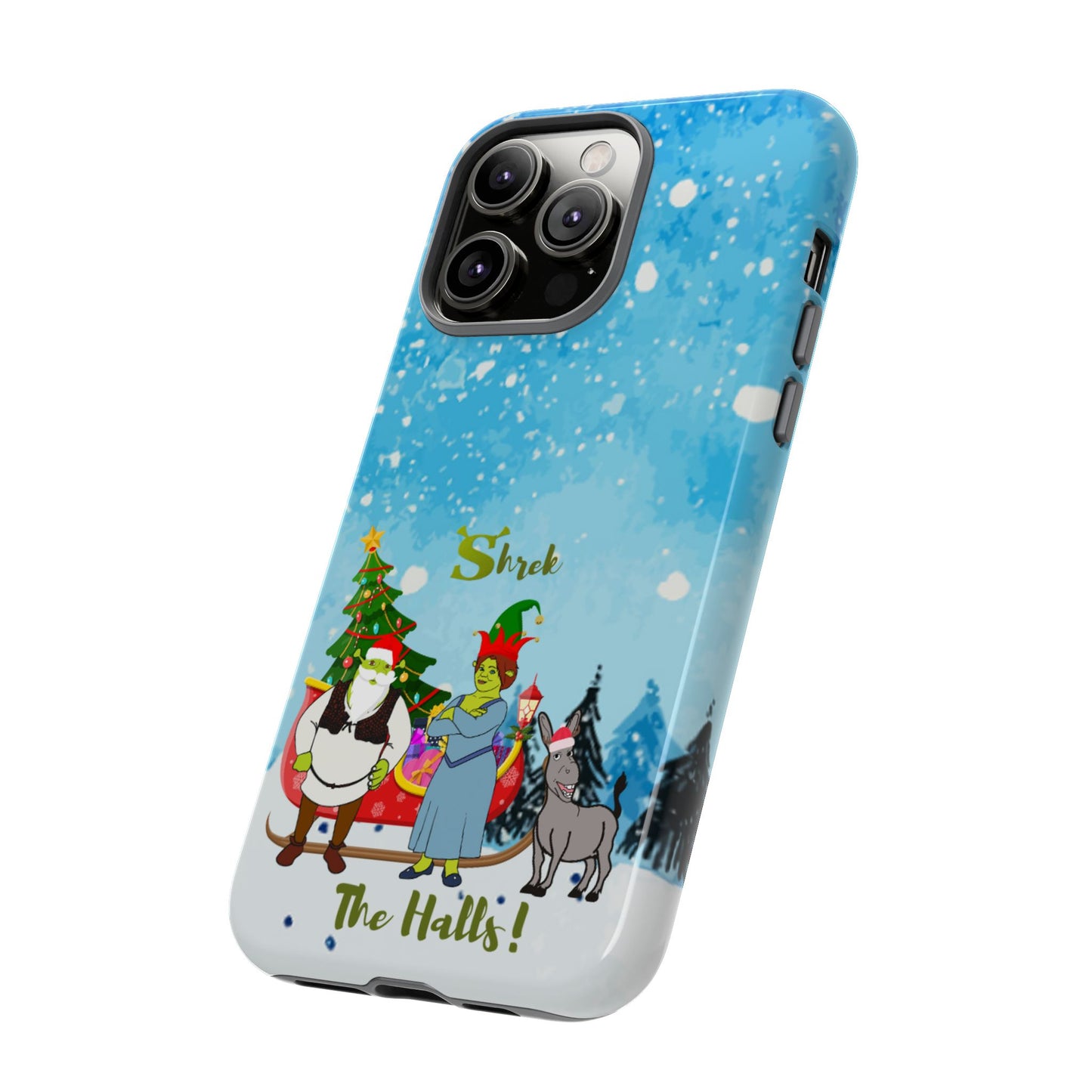 OMNI™ Shrek The Halls! (Shrek Trio: Shrek, Fiona and Donkey) Christmas Themed Phone Cases