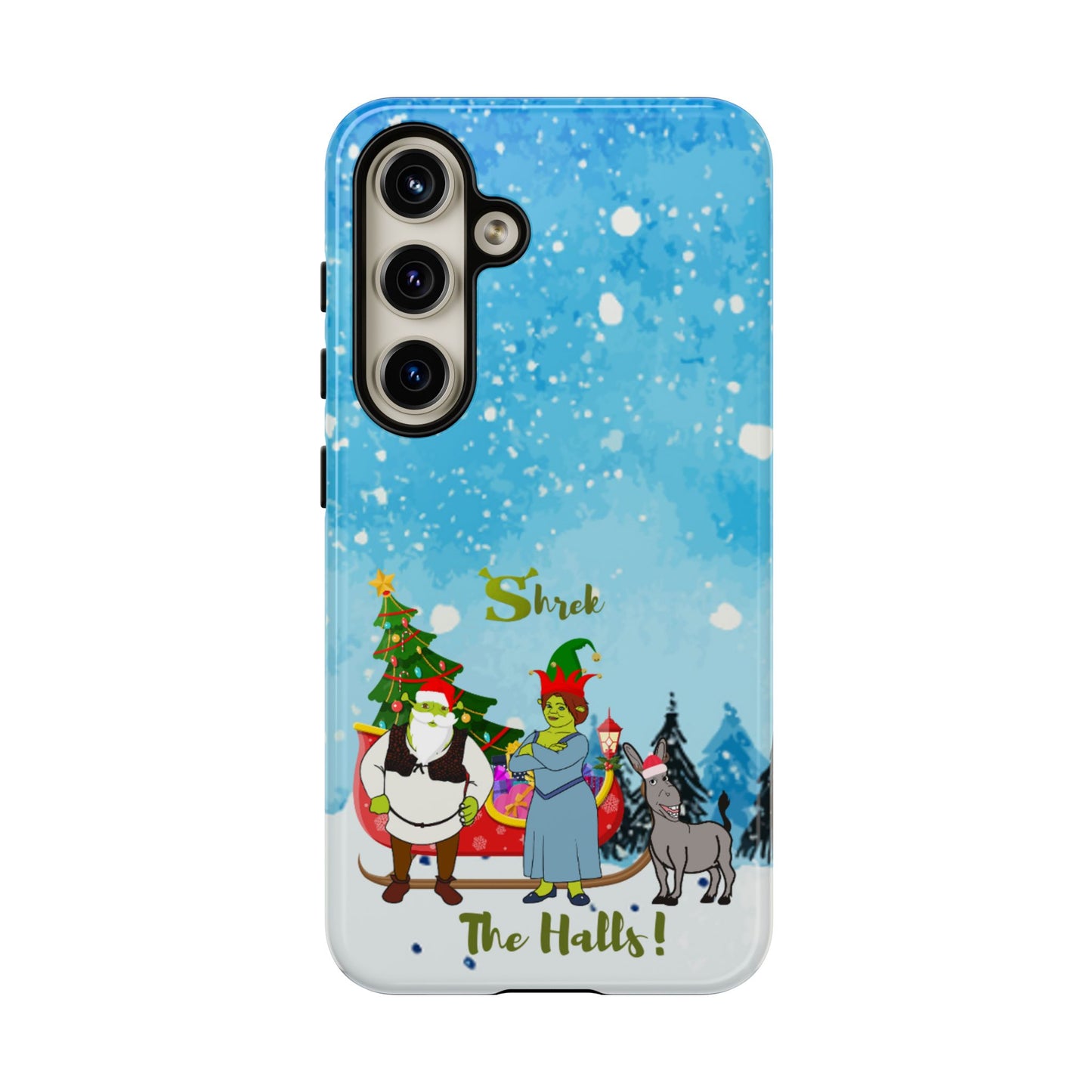 OMNI™ Shrek The Halls! (Shrek Trio: Shrek, Fiona and Donkey) Christmas Themed Phone Cases