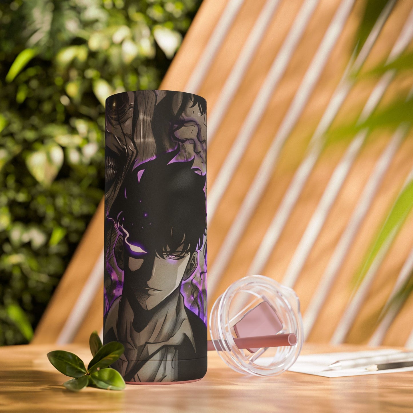 OMNI™ Solo Leveling Shadow Monarch Skinny Matte Tumbler