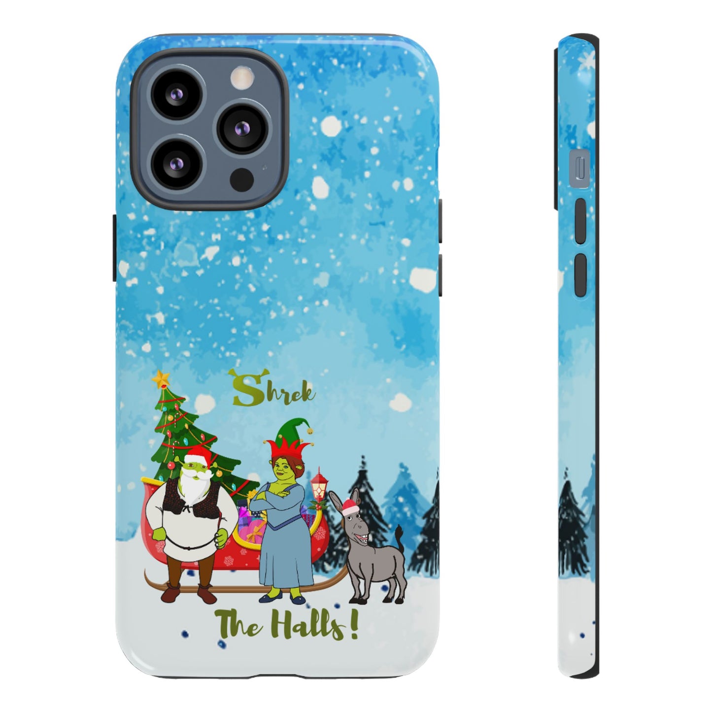 OMNI™ Shrek The Halls! (Shrek Trio: Shrek, Fiona and Donkey) Christmas Themed Phone Cases