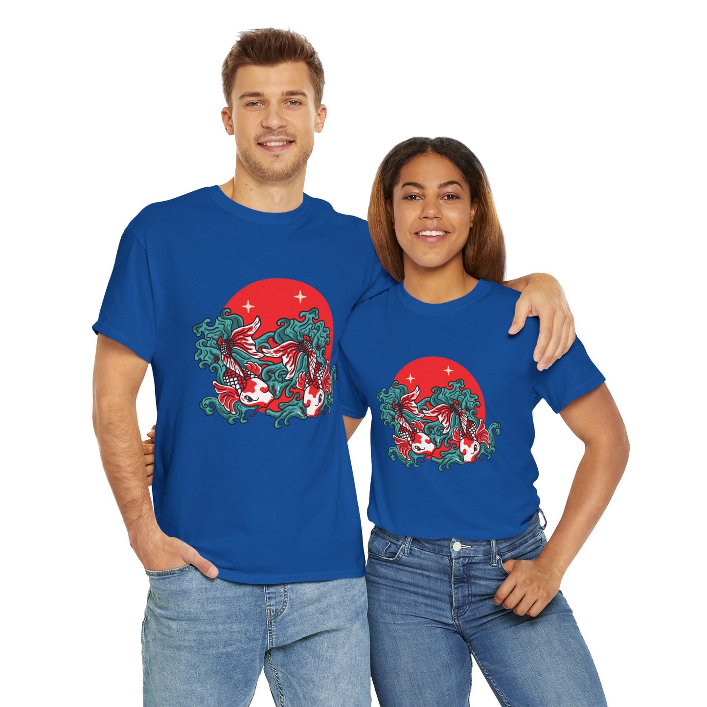OMNI™ Japanese Koi Unisex Heavy Cotton T-Shirt
