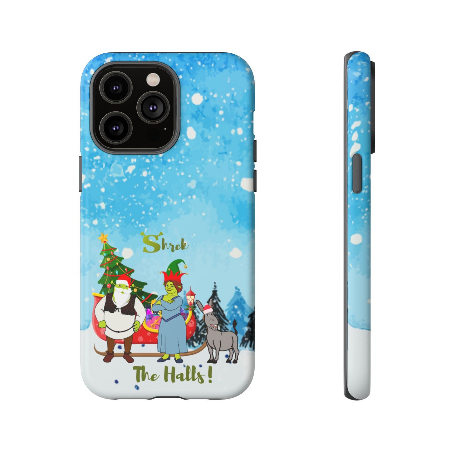 OMNI™ Shrek The Halls! (Shrek Trio: Shrek, Fiona and Donkey) Christmas Themed Phone Cases