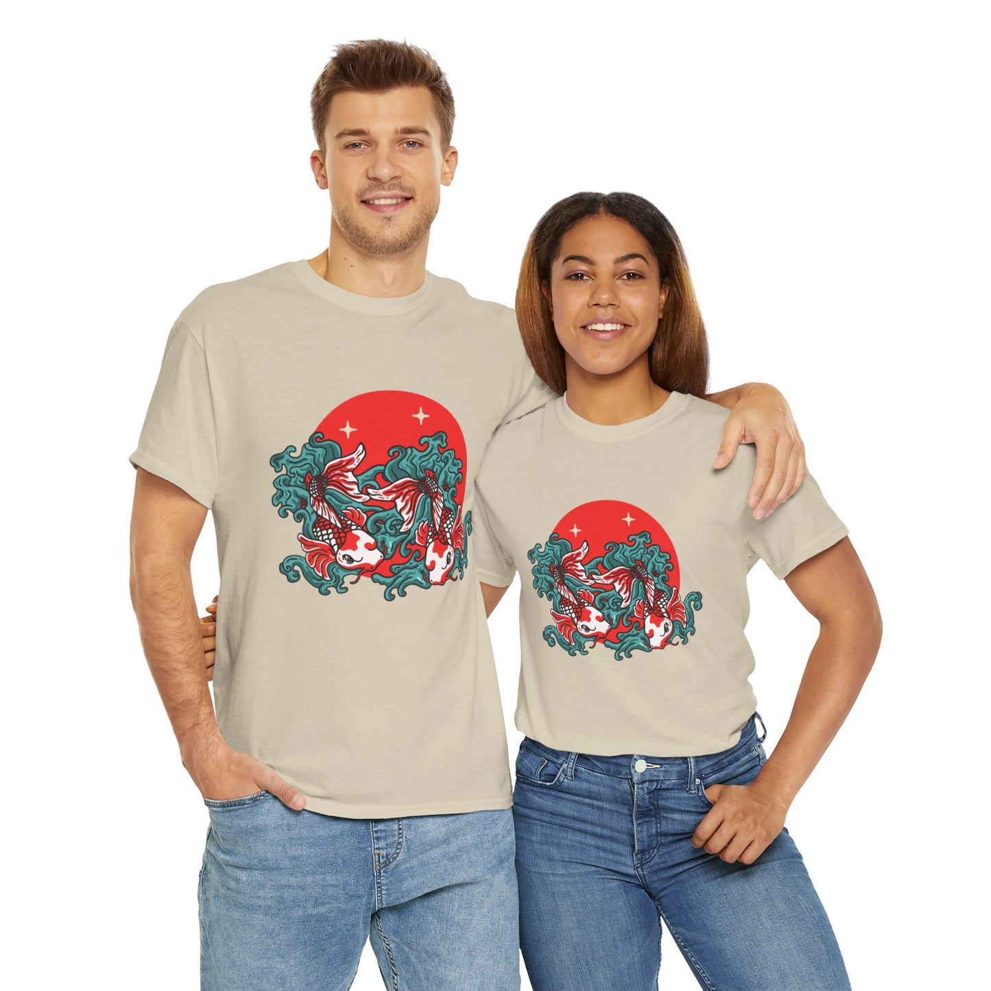 OMNI™ Japanese Koi Unisex Heavy Cotton T-Shirt