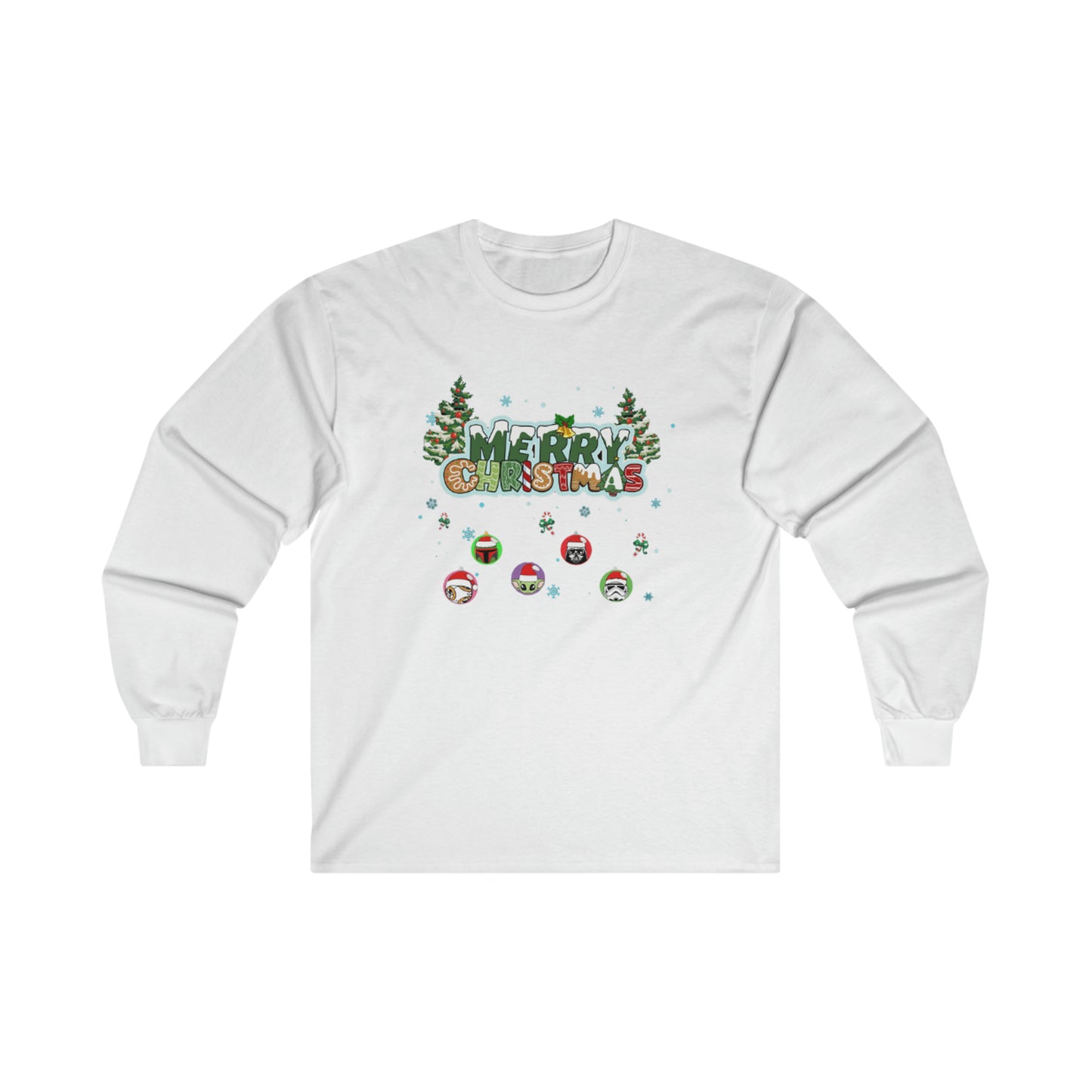 OMNI™ Star Wars Merry Christmas Unisex Ultra Cotton Long Sleeve T-Shirt