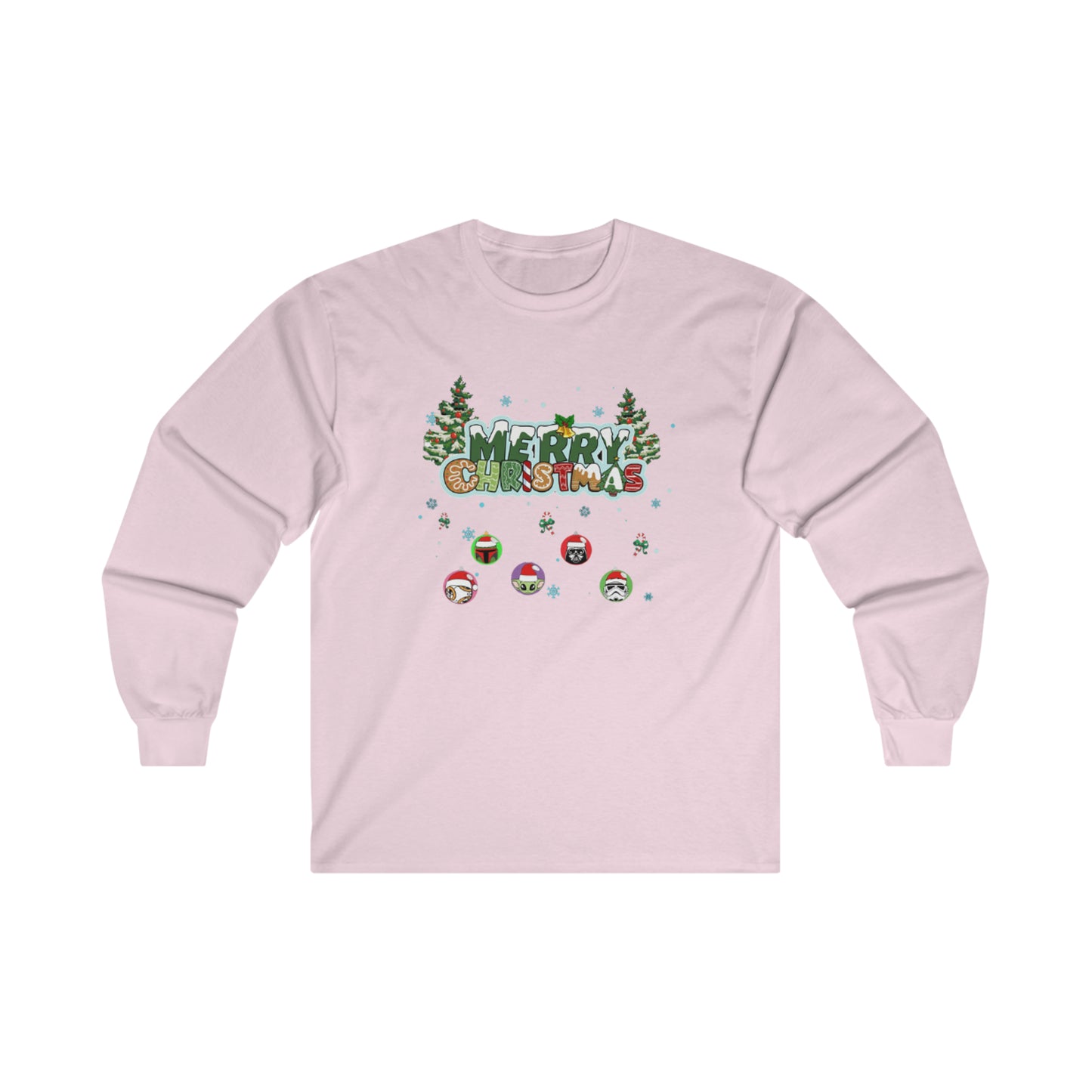 OMNI™ Star Wars Merry Christmas Unisex Ultra Cotton Long Sleeve T-Shirt