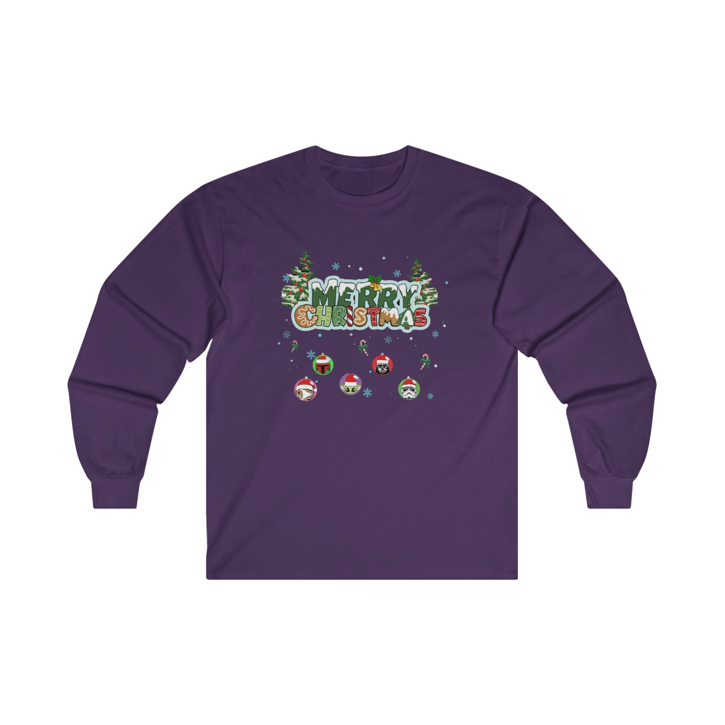 OMNI™ Star Wars Merry Christmas Unisex Ultra Cotton Long Sleeve T-Shirt