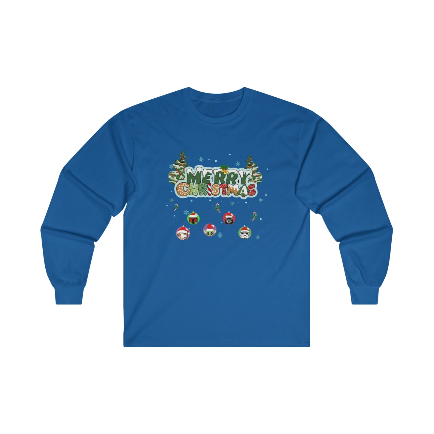 OMNI™ Star Wars Merry Christmas Unisex Ultra Cotton Long Sleeve T-Shirt