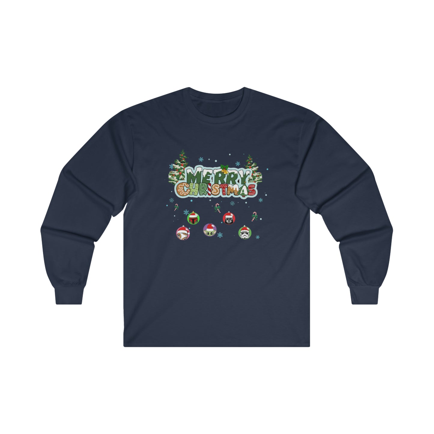 OMNI™ Star Wars Merry Christmas Unisex Ultra Cotton Long Sleeve T-Shirt