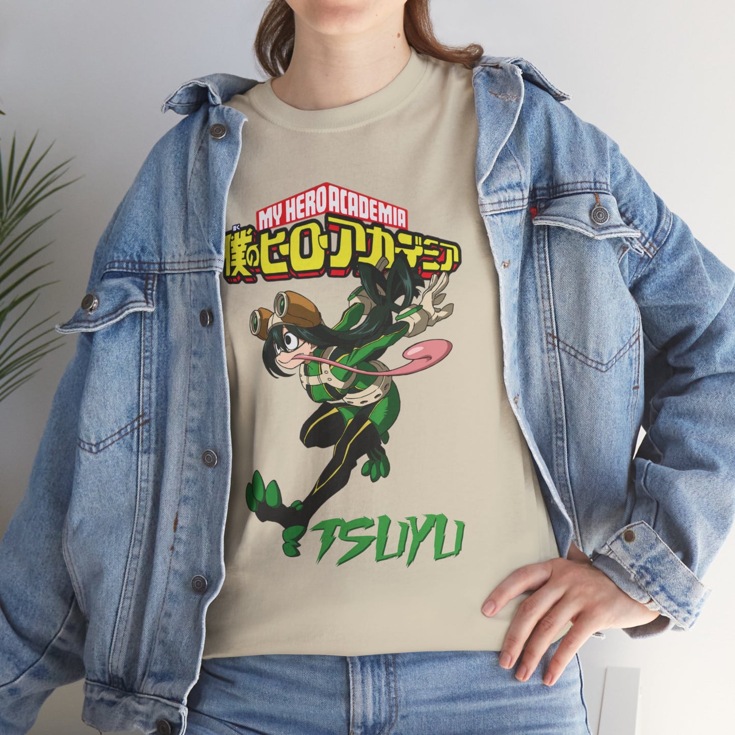 OMNI™ My Hero Academia Tsuyu Asui Unisex Heavy Cotton T-Shirt