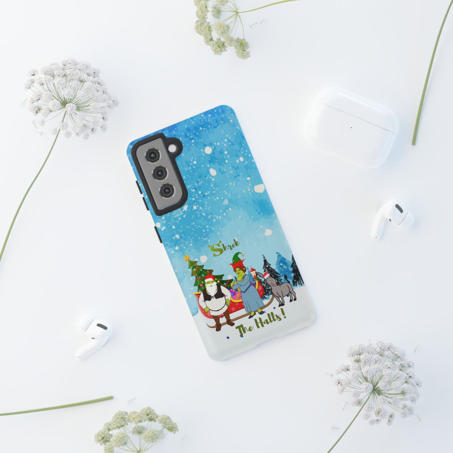 OMNI™ Shrek The Halls! (Shrek Trio: Shrek, Fiona and Donkey) Christmas Themed Phone Cases