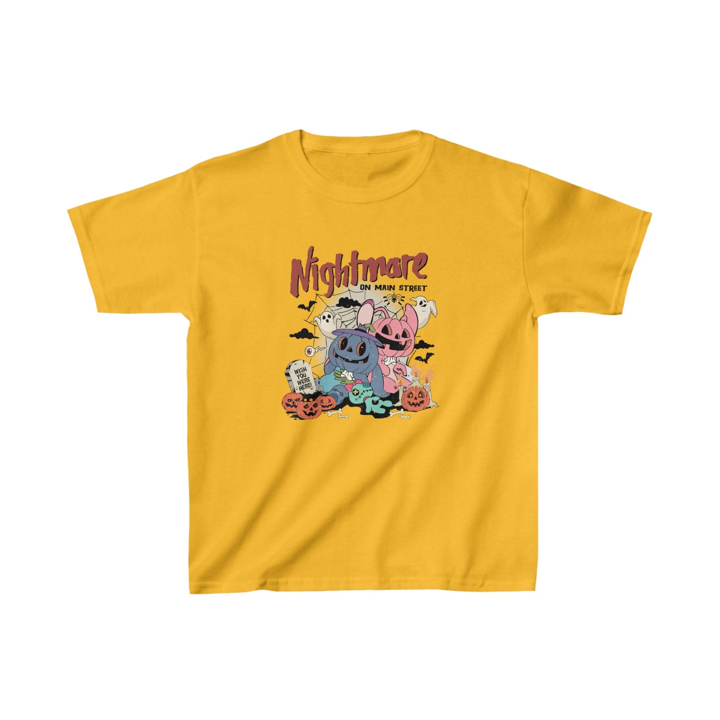 OMNI™ Nightmare On Main Street Unisex Kids Heavy Cotton T-Shirt
