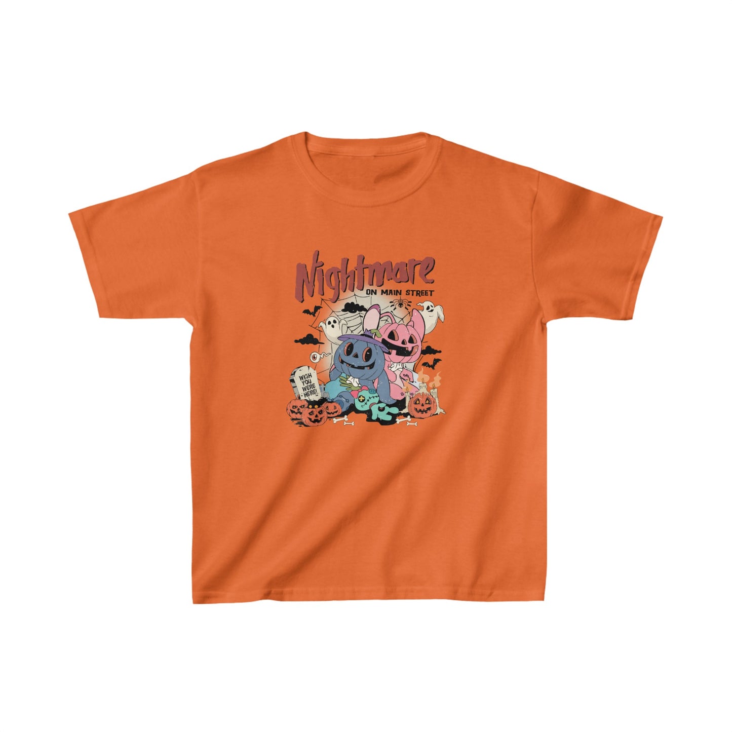 OMNI™ Nightmare On Main Street Unisex Kids Heavy Cotton T-Shirt