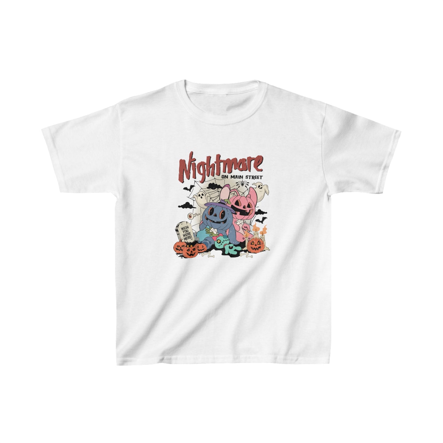 OMNI™ Nightmare On Main Street Unisex Kids Heavy Cotton T-Shirt