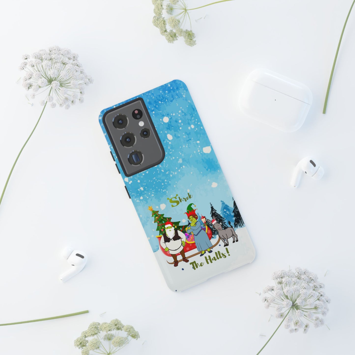 OMNI™ Shrek The Halls! (Shrek Trio: Shrek, Fiona and Donkey) Christmas Themed Phone Cases