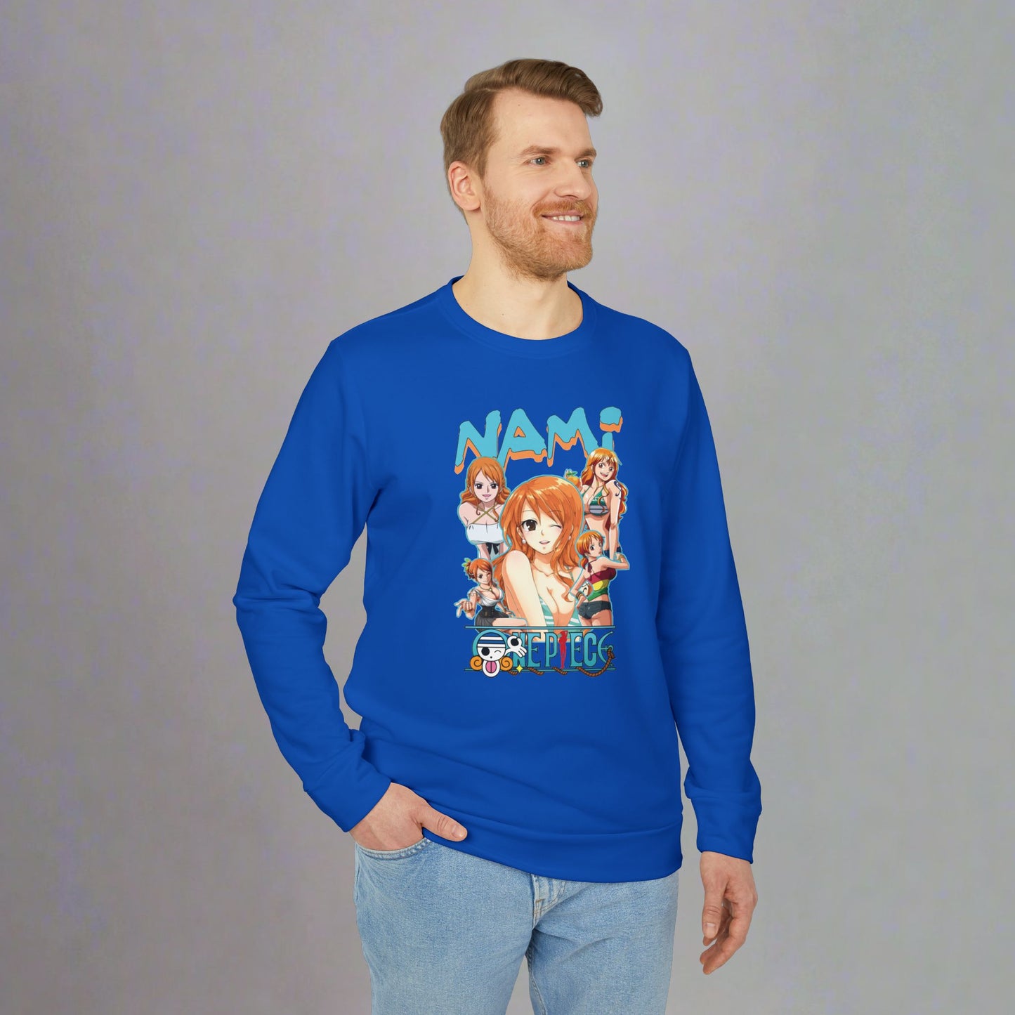 OMNI™ One Piece Cat Burglar Nami Adidas Unisex Fleece Crewneck Sweatshirt