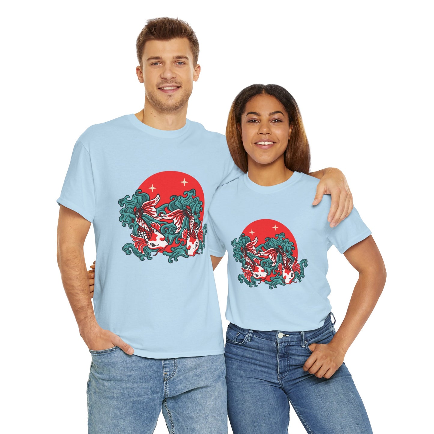OMNI™ Japanese Koi Unisex Heavy Cotton T-Shirt
