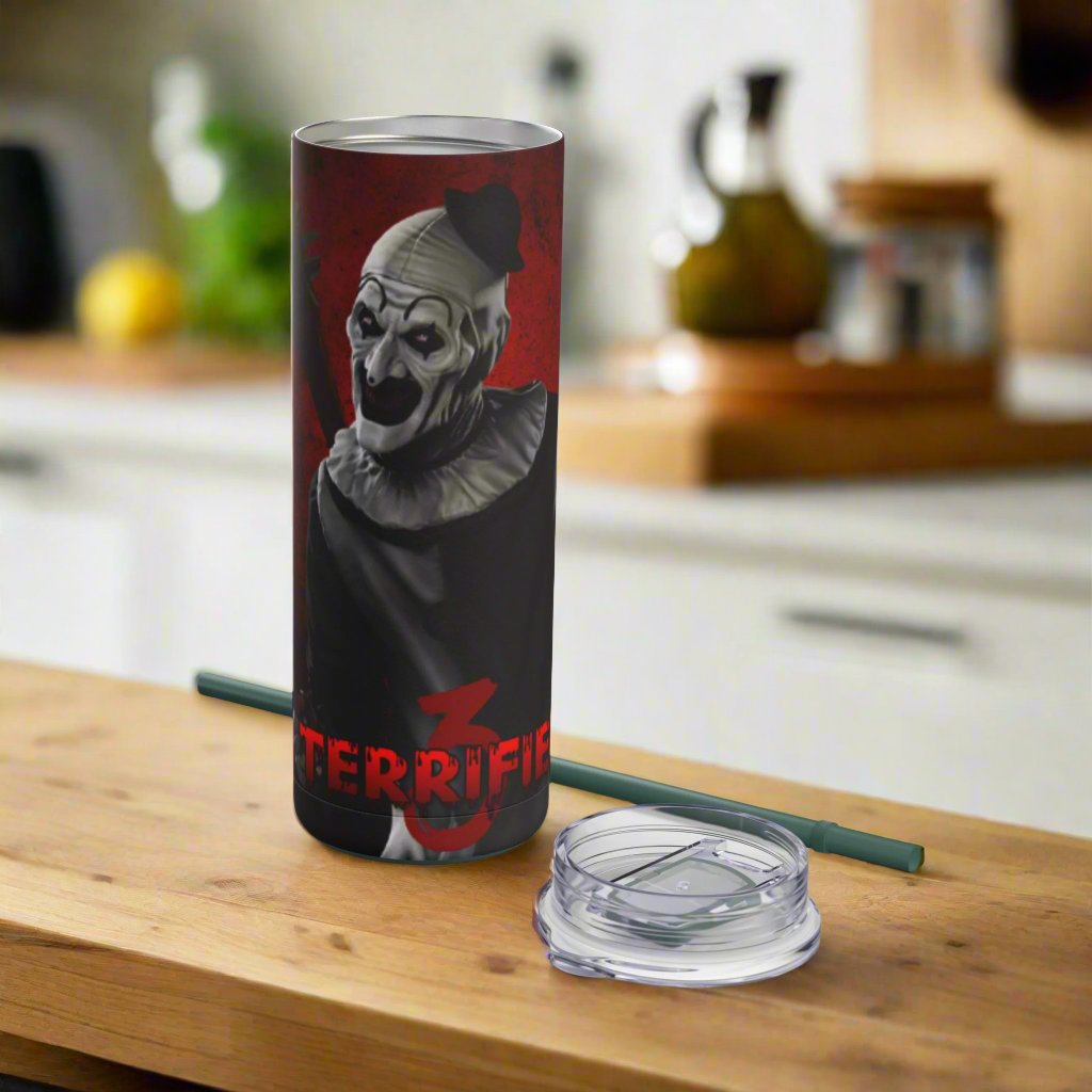 OMNI™ Art The Clown (Terrifuer III) Maars Maker 20oz Skinny Matte Tumbler
