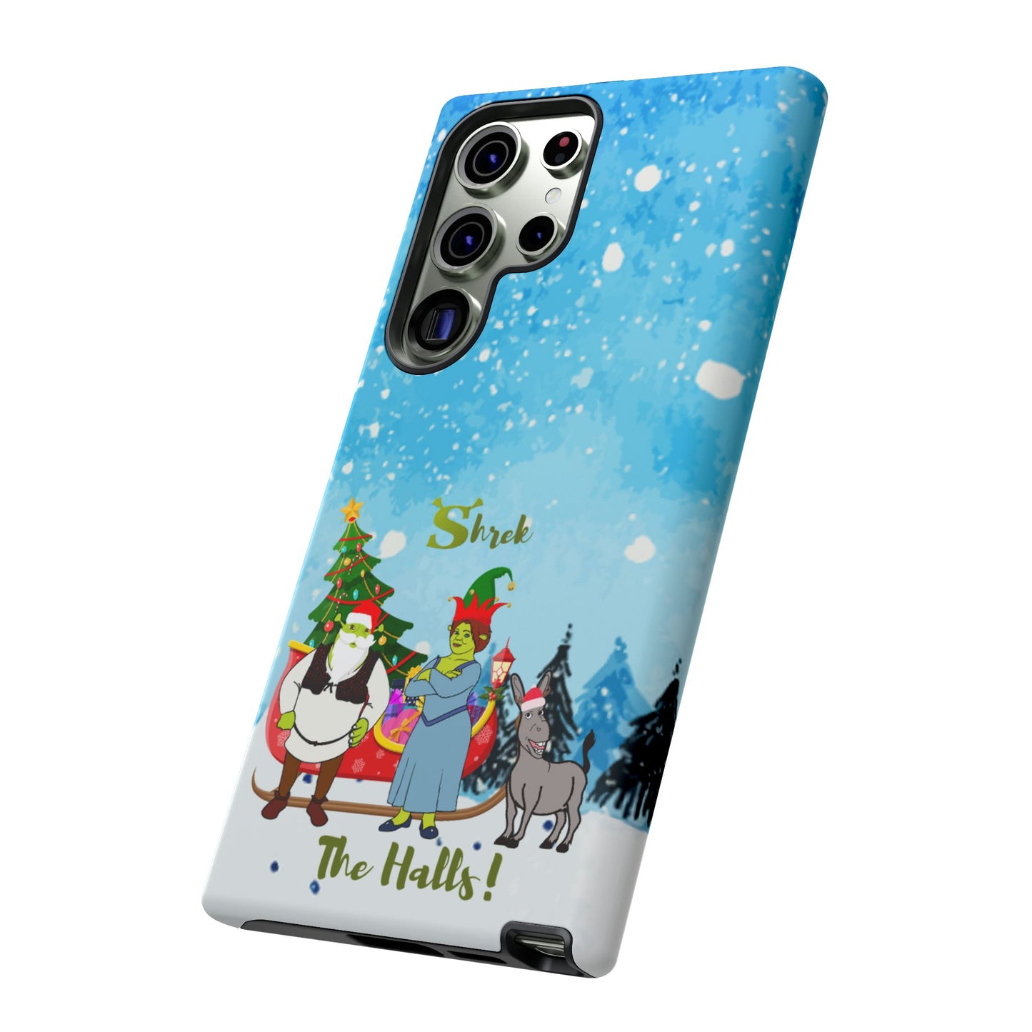 OMNI™ Shrek The Halls! (Shrek Trio: Shrek, Fiona and Donkey) Christmas Themed Phone Cases