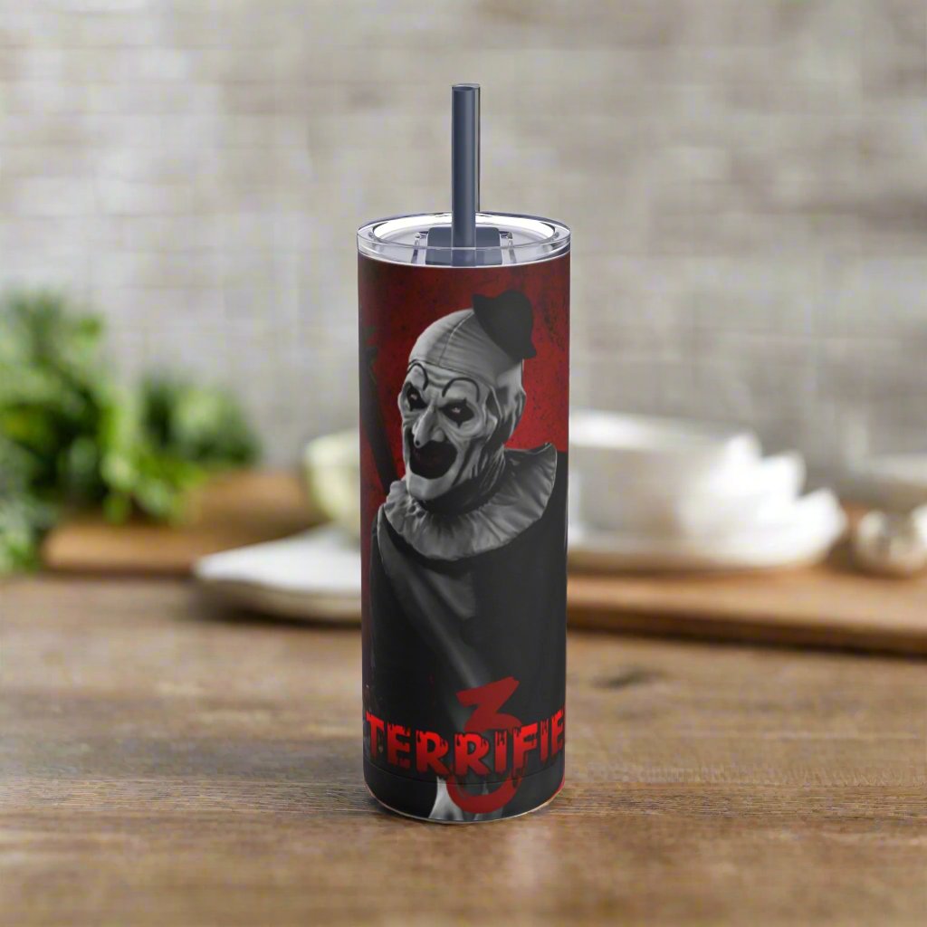 OMNI™ Art The Clown (Terrifuer III) Maars Maker 20oz Skinny Matte Tumbler