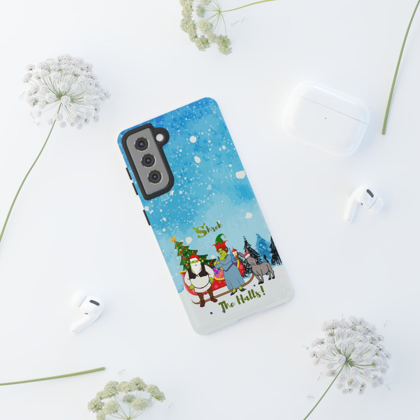 OMNI™ Shrek The Halls! (Shrek Trio: Shrek, Fiona and Donkey) Christmas Themed Phone Cases
