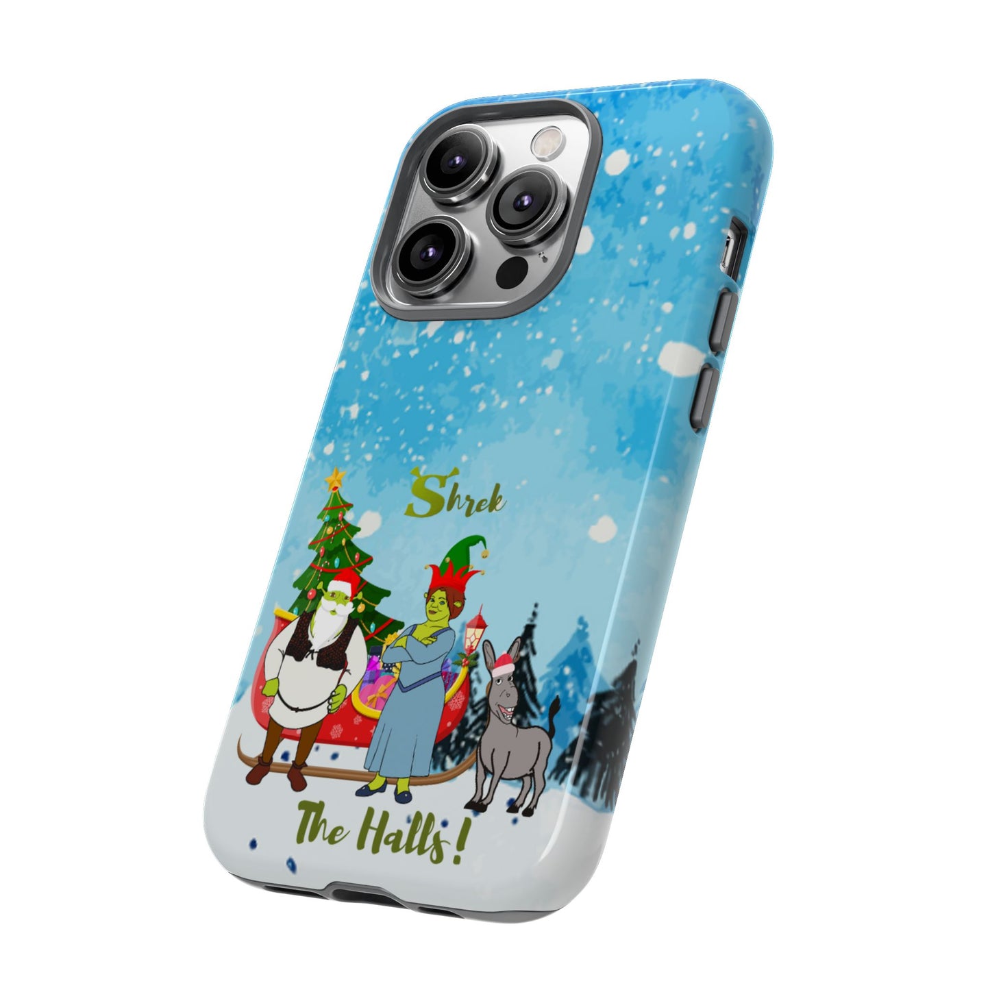 OMNI™ Shrek The Halls! (Shrek Trio: Shrek, Fiona and Donkey) Christmas Themed Phone Cases
