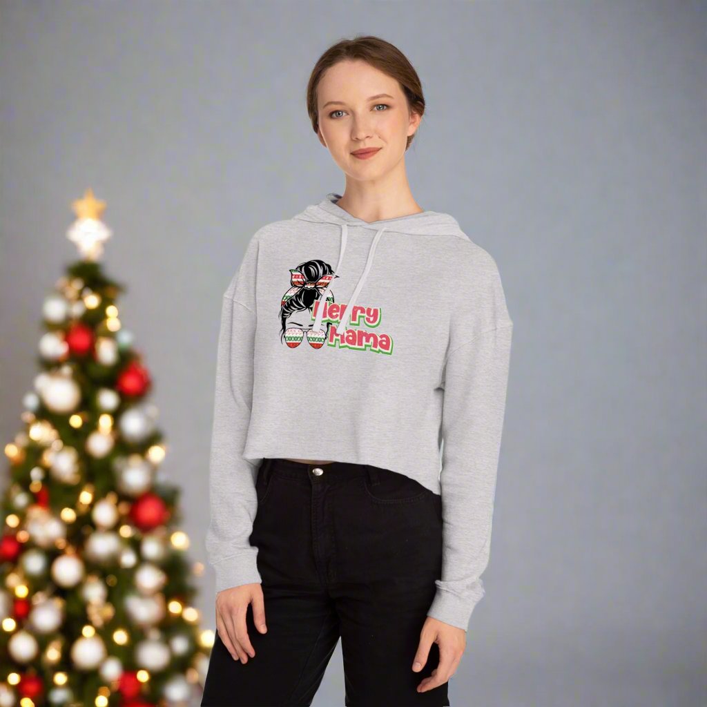 OMNI™ Merry Mama Women’s Cropped Hoodie